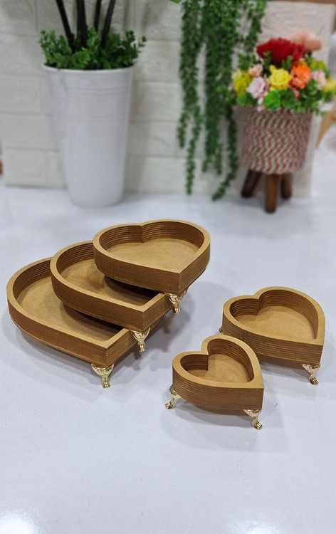 سینی پایه دار ۵ تیکه در طرح های مختلف