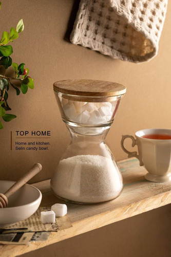 ظرف قند و شکر شیشه ای سلین