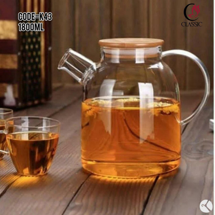 قوری پیرکس درب بامبو