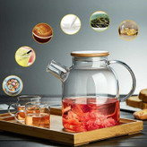 قوری پیرکس درب بامبو