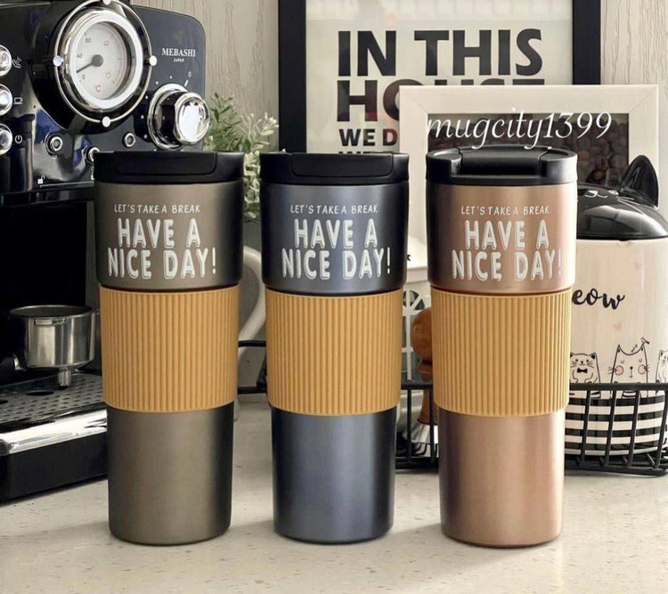 ماگ سفری مدل Have a nice day براق