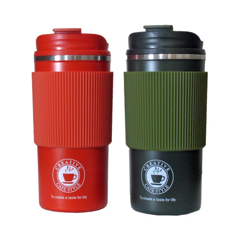 ماگ سفری مدل دور سیلیکونی 0.38 لیتر