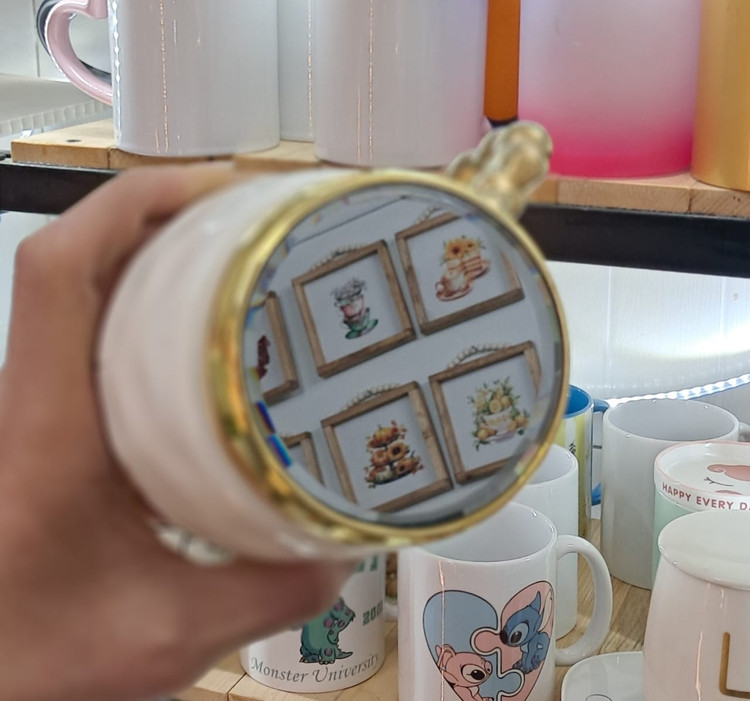 ماگ ست طرح کندو درب آئینه ای مدل Love و Home