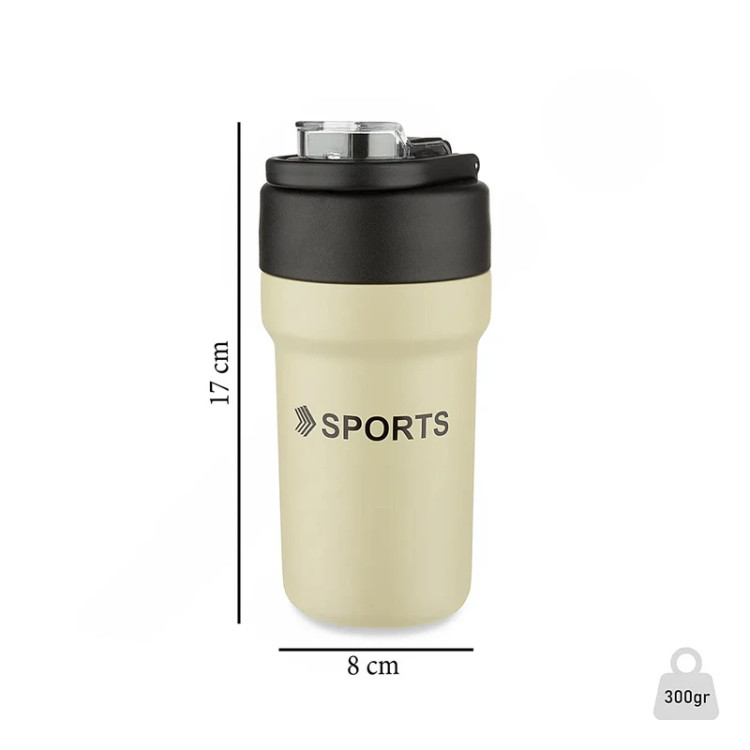 ماگ سفری مدل استیل دوجداره گنجایش 0.5 لیتر