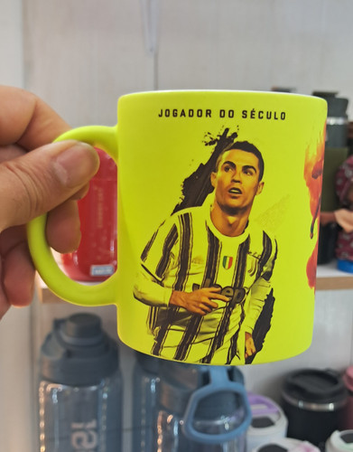 لیوان فول کالر فسفری با طرح رونالدو