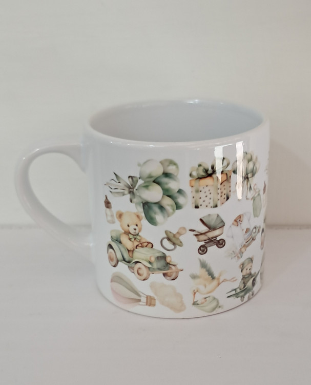 نیم ماگ سرامیکی طرح خرسی