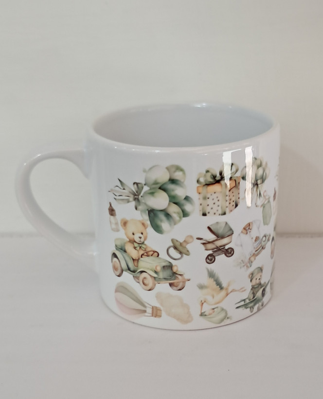 نیم ماگ سرامیکی طرح خرسی