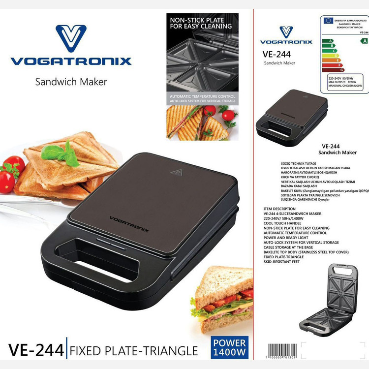ساندویچ ساز و اسنک ساز وگاترونیکس VE-244