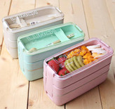 ظرف غذا بامبو سه طبقه ای مدل C68