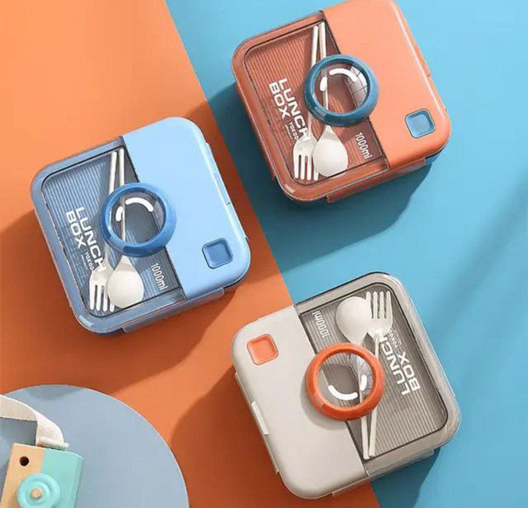 ظرف غذا مربعی طرح دوربین مدل C72