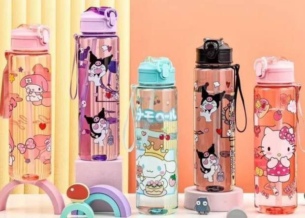 قمقمه کرومی شفاف نی دار