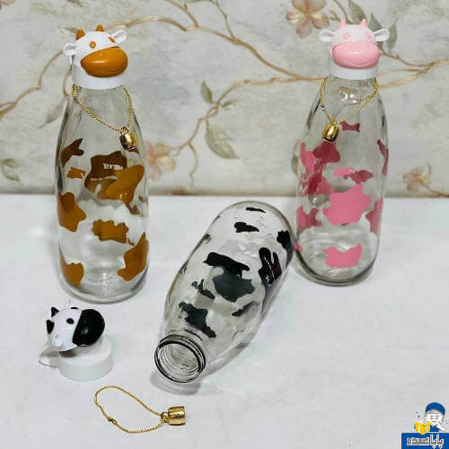 بطری مدل شیر طرح گاو