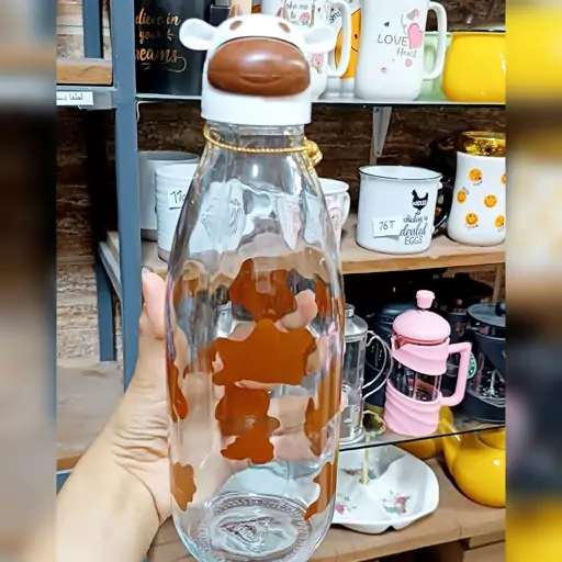 بطری مدل شیر طرح گاو