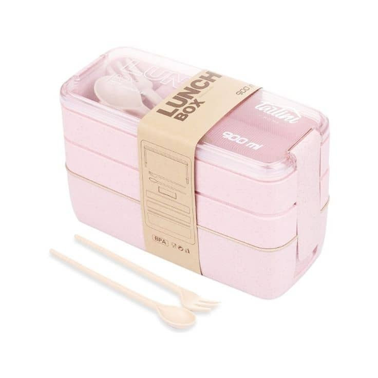 ظرف غذا بامبو سه طبقه ای مدل C68