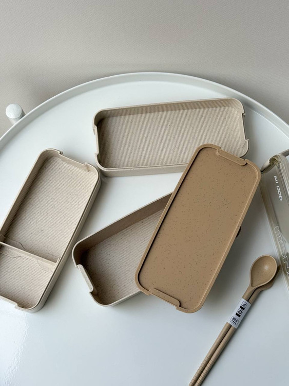 ظرف غذا بامبو سه طبقه ای مدل C68