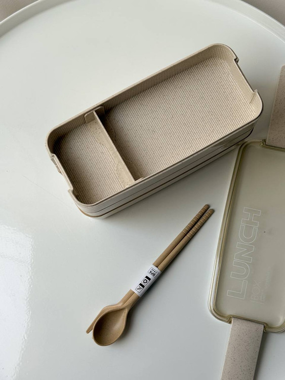 ظرف غذا بامبو سه طبقه ای مدل C68