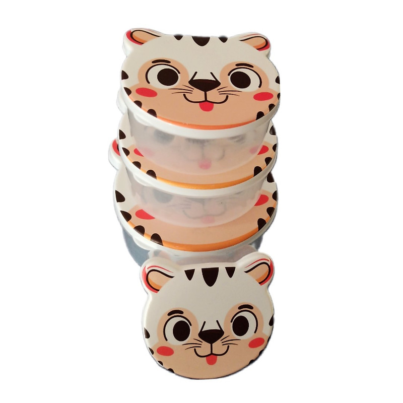 ظرف غذا پلاستیکی ۴ عددی