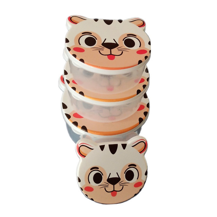 ظرف غذا پلاستیکی ۴ عددی