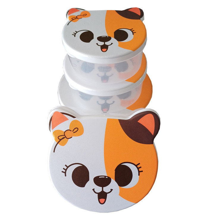 ظرف غذا پلاستیکی ۴ عددی