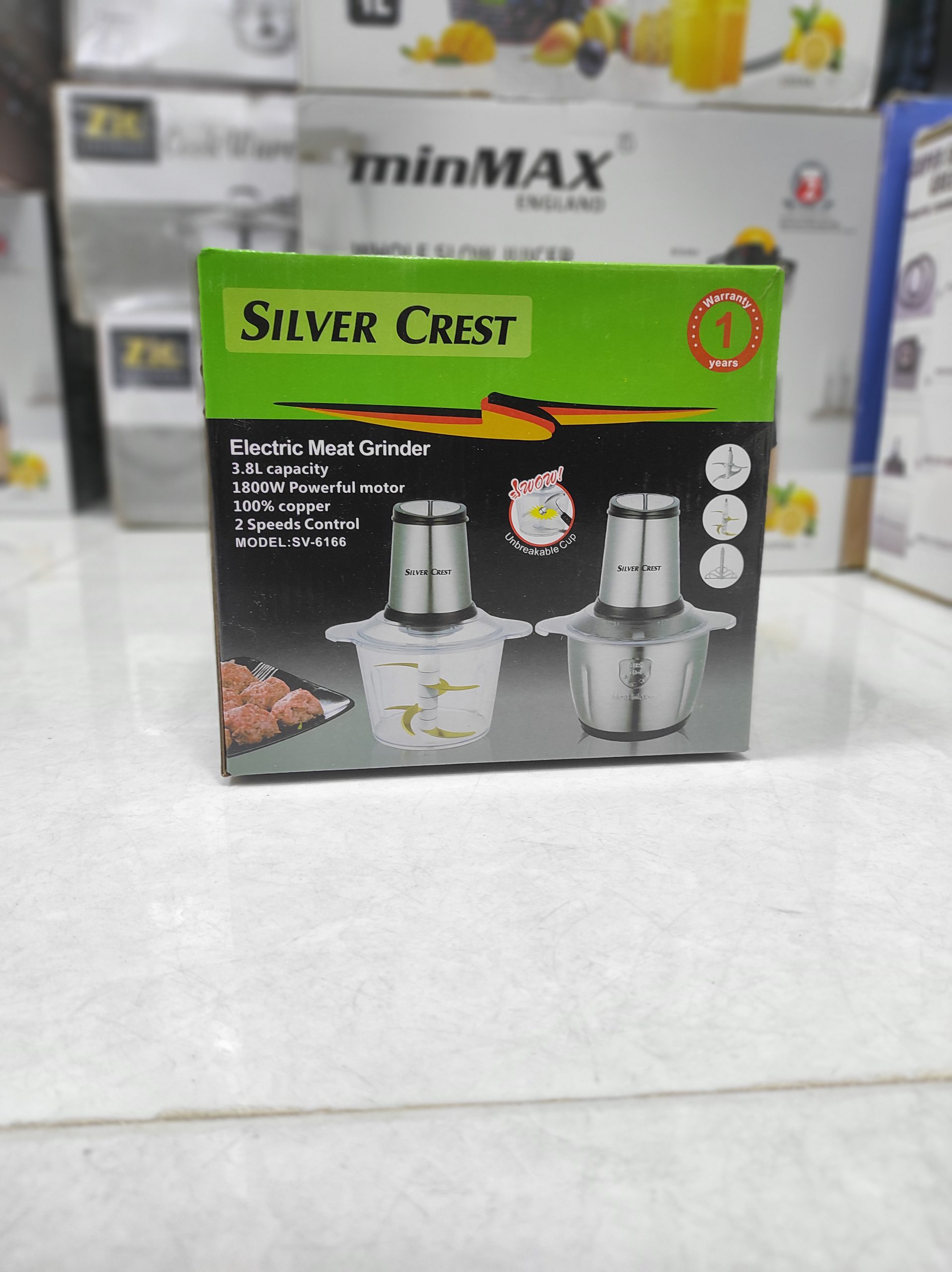 خردکن ۶ تیغه سیلور کرست دوکاسه