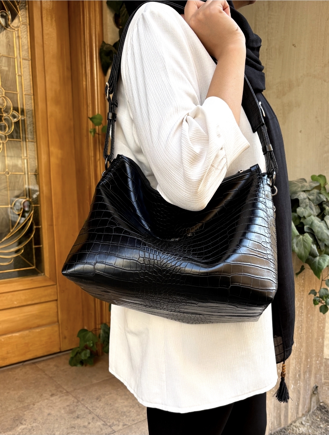 کیف دوشی TAZZ برند چرم نهال