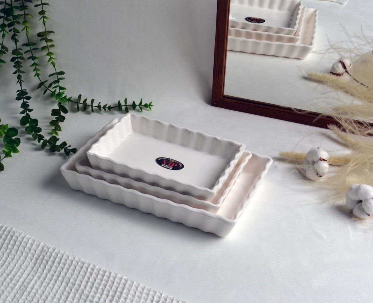 تارت مستطیل سه سایز