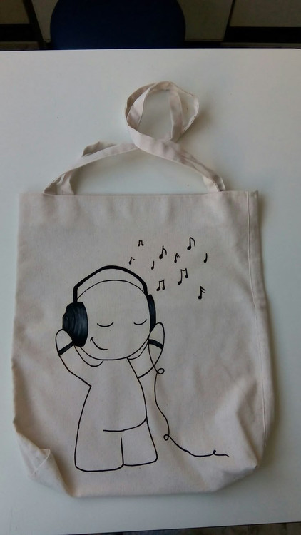 توت بگ دسته بلند طرح موسیقی