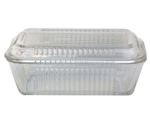 ظرف کره خوری دو قسمته شیشه ای درب دار