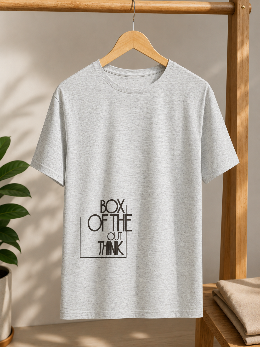 تیشرت مردانه طرح out جنس ملانژ سایز 2XL