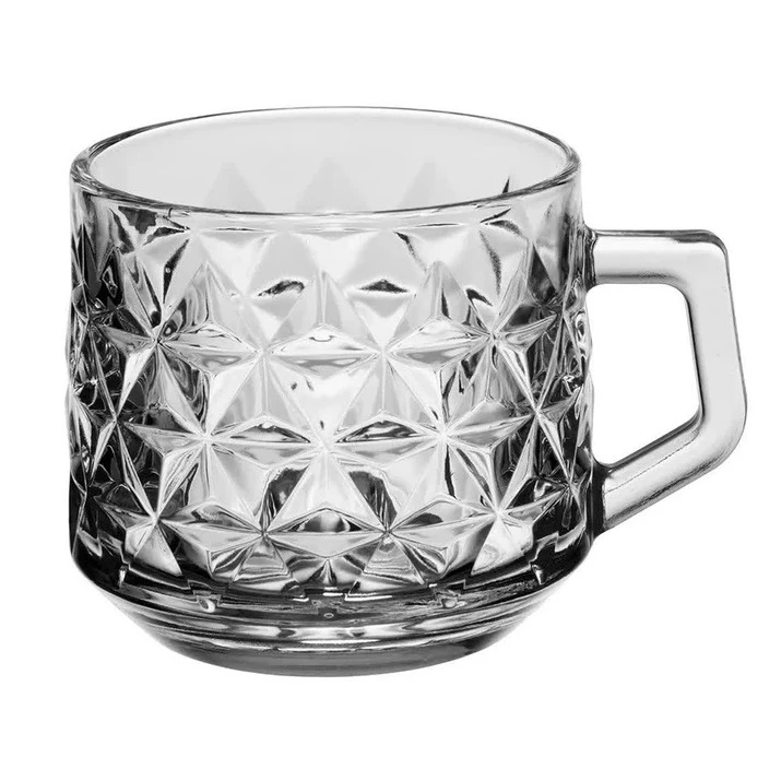 فنجان شیشه و بلور اصفهان مدل الیکا بسته ۶ عددی