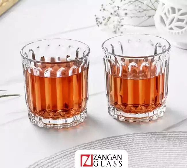 لیوان شیشه ای طرح پاشا پایه کوتاه برند زنگان مجموعه ۶ عددی | خرید قسطی