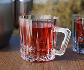 فنجان شیشه و بلور اصفهان مدل گلوریا بسته 6 عددی