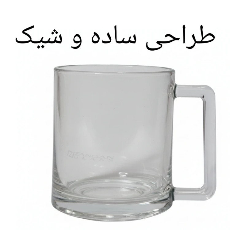 نیم لیوان شیشه ای زنگان مدل دیانا مجموعه ۶ عددی | خرید قسطی